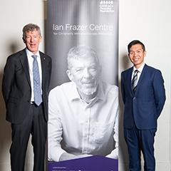 Professor Ian Frazer with Professor Di Yu
