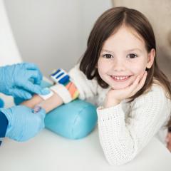 Child at the doctors